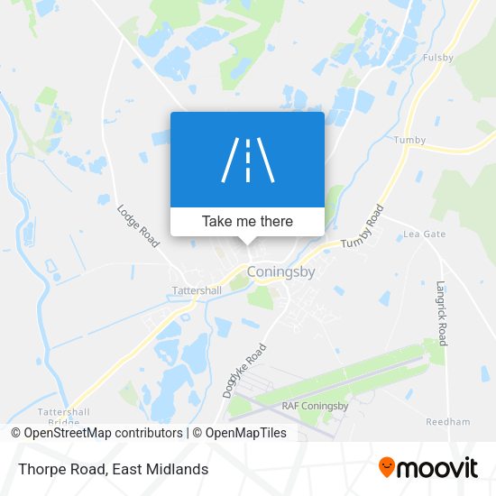 Thorpe Road map