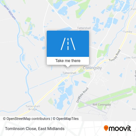 Tomlinson Close map