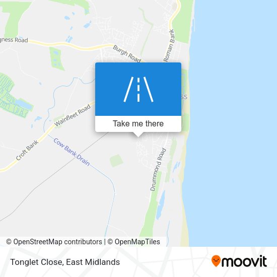 Tonglet Close map