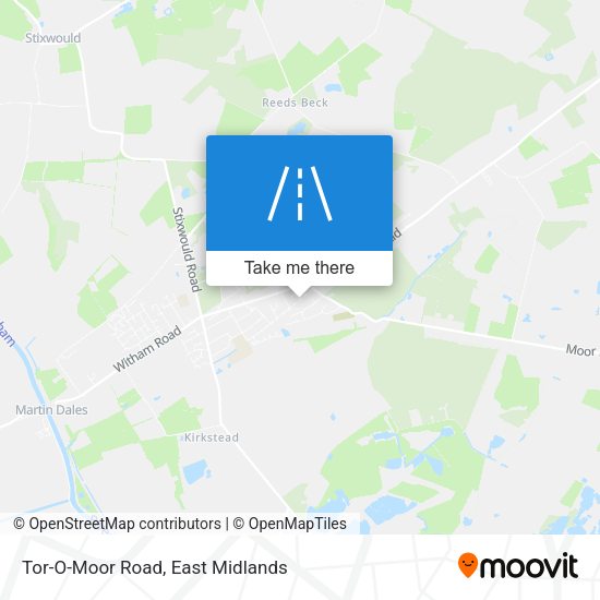Tor-O-Moor Road map