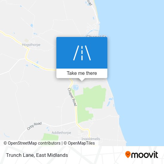 Trunch Lane map