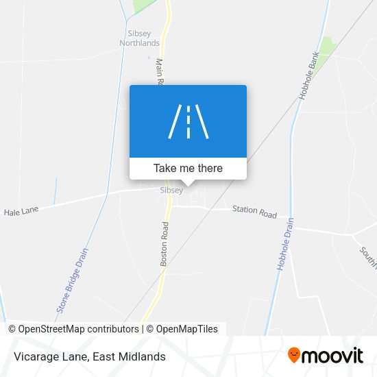 Vicarage Lane map