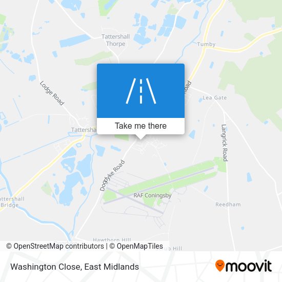 Washington Close map