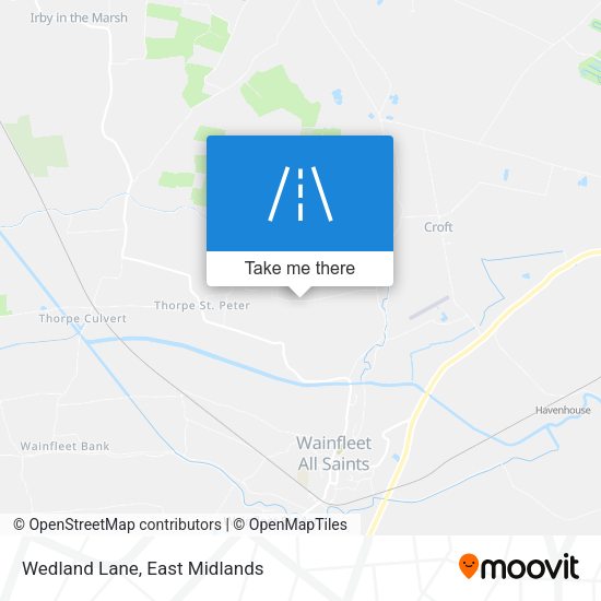Wedland Lane map