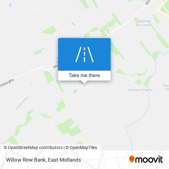 Willow Row Bank map