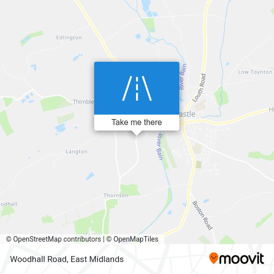 Woodhall Road map