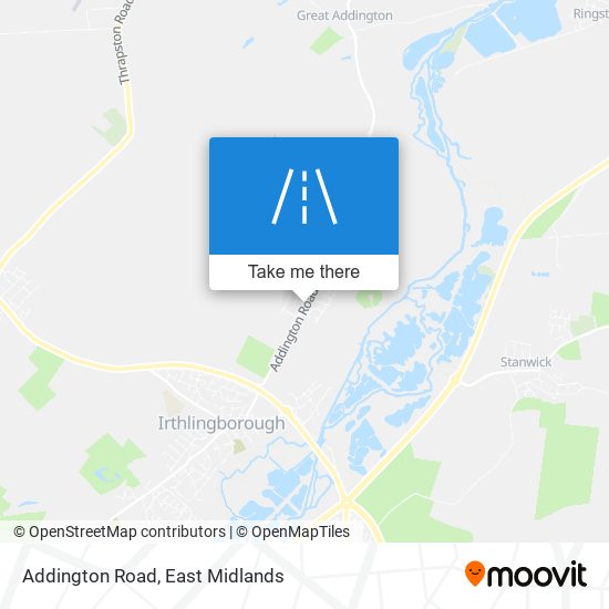 Addington Road map