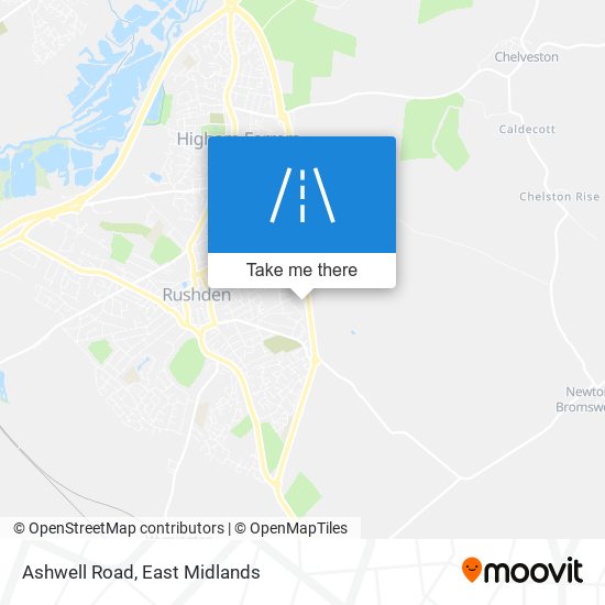 Ashwell Road map