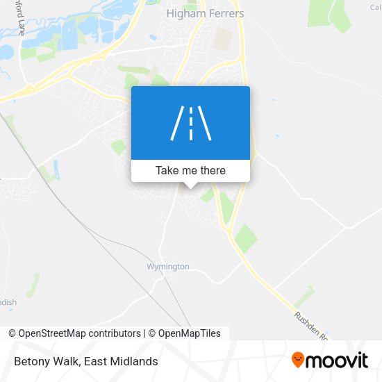 Betony Walk map