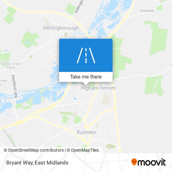 Bryant Way map