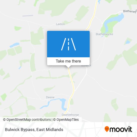 Bulwick Bypass map