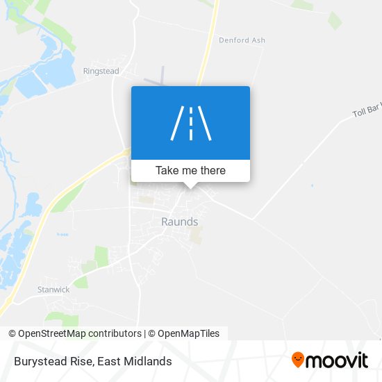 Burystead Rise map