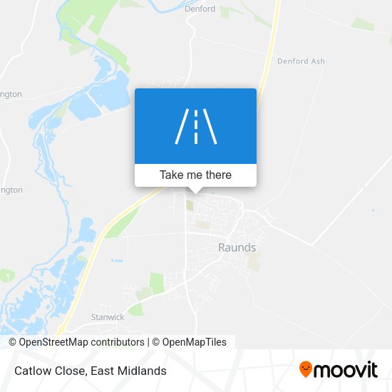 Catlow Close map
