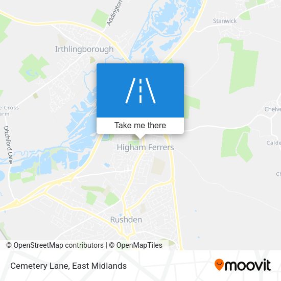 Cemetery Lane map