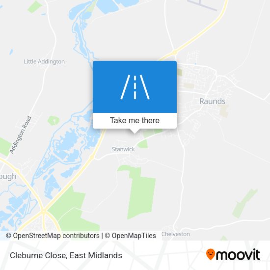 Cleburne Close map