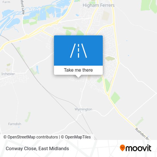 Conway Close map