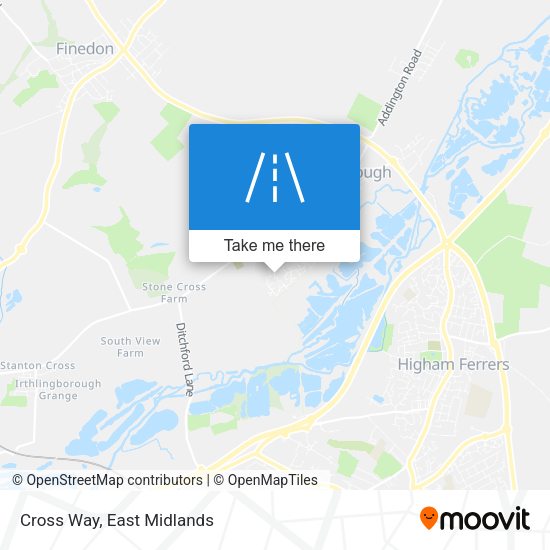 Cross Way map