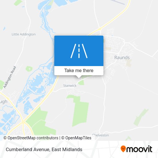 Cumberland Avenue map