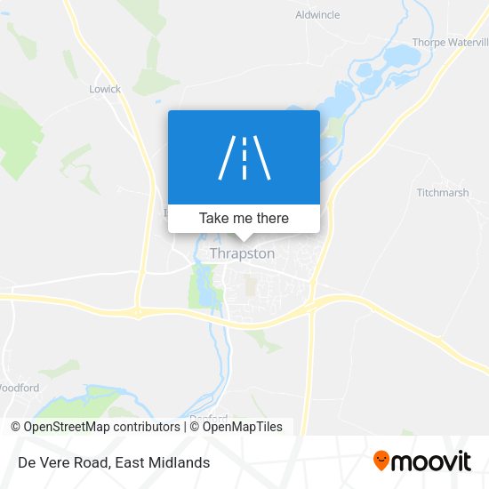 De Vere Road map