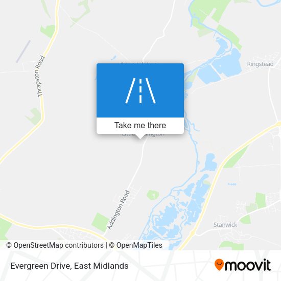 Evergreen Drive map