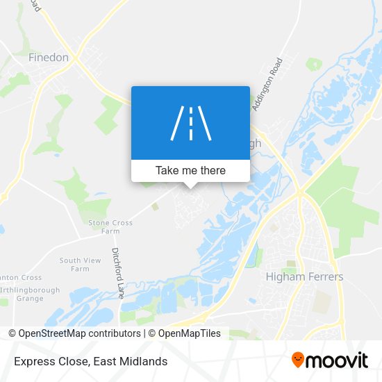 Express Close map
