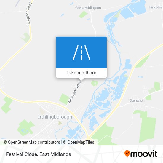 Festival Close map