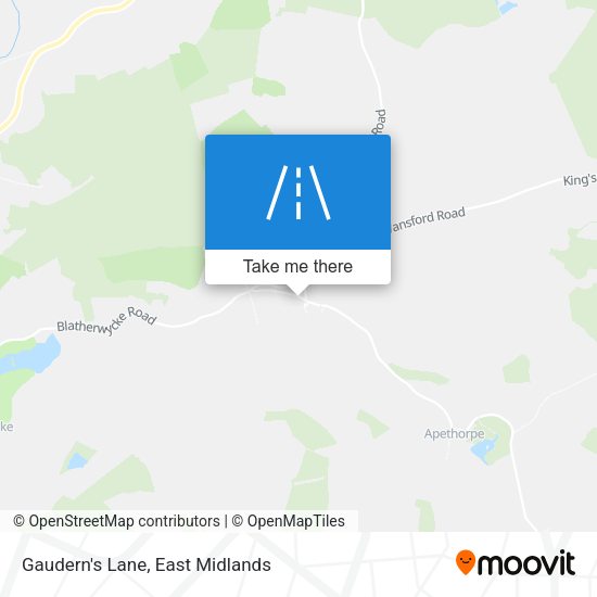 Gaudern's Lane map