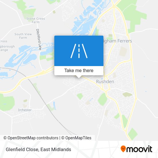 Glenfield Close map
