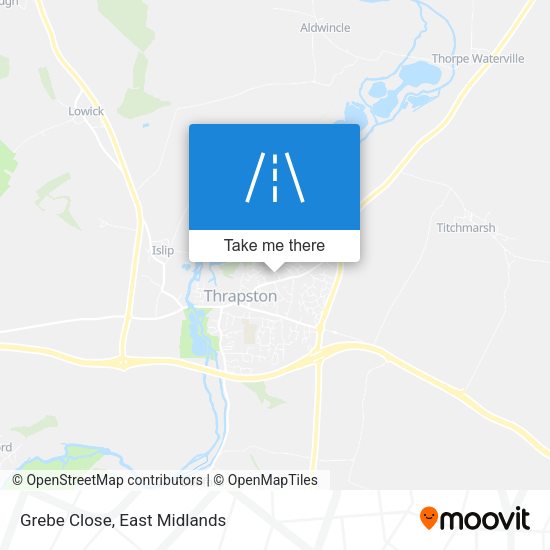 Grebe Close map