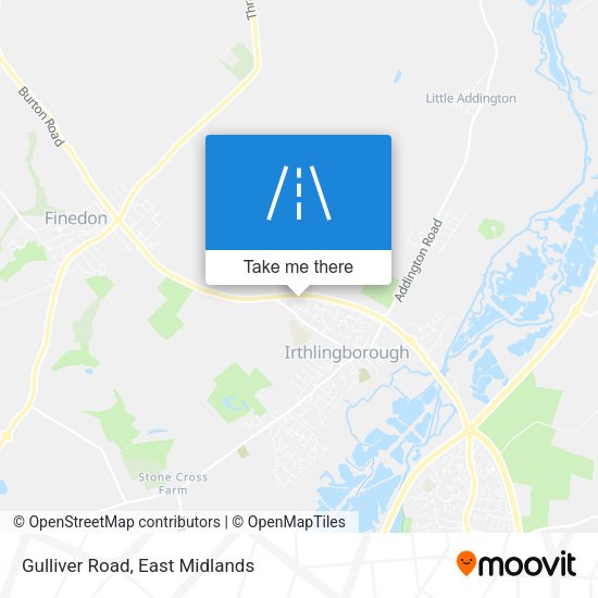 Gulliver Road map