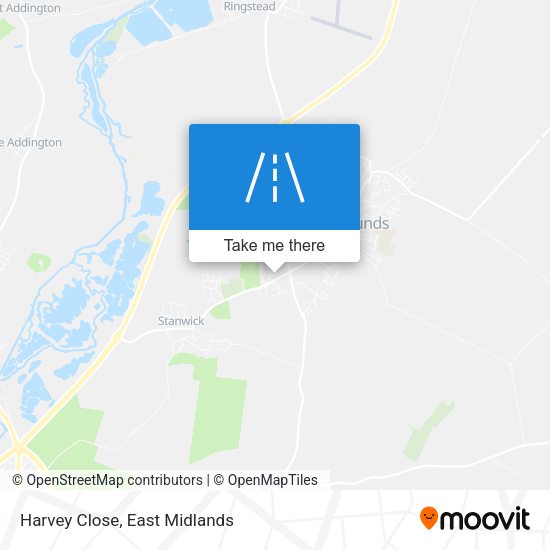Harvey Close map