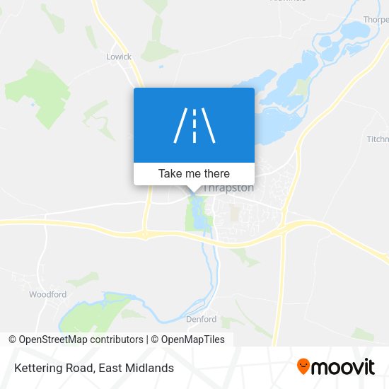 Kettering Road map