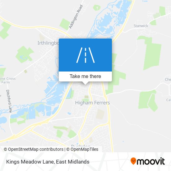 Kings Meadow Lane map