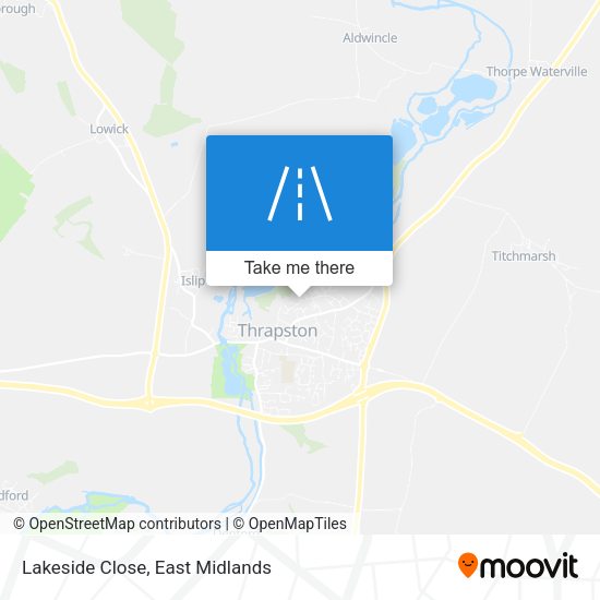 Lakeside Close map