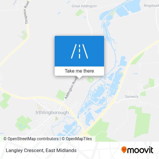 Langley Crescent map