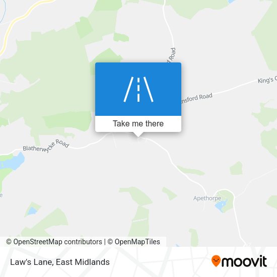 Law's Lane map