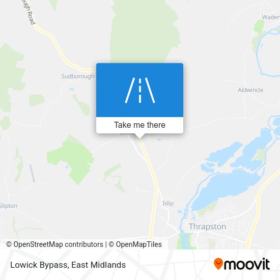 Lowick Bypass map