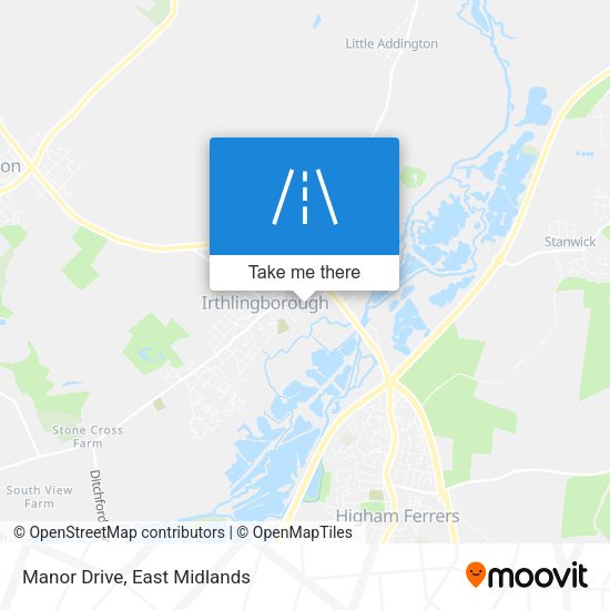 Manor Drive map