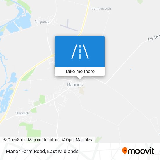 Manor Farm Road map