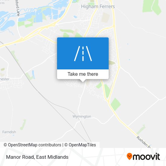 Manor Road map