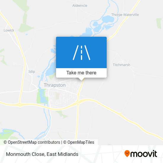 Monmouth Close map