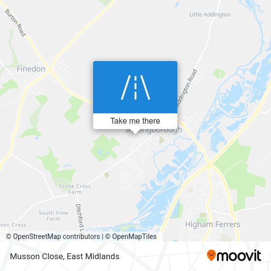 Musson Close map