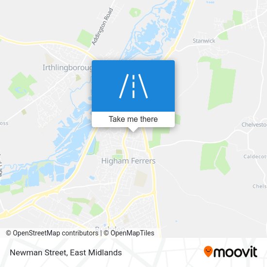 Newman Street map
