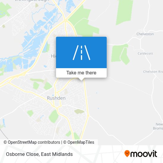 Osborne Close map