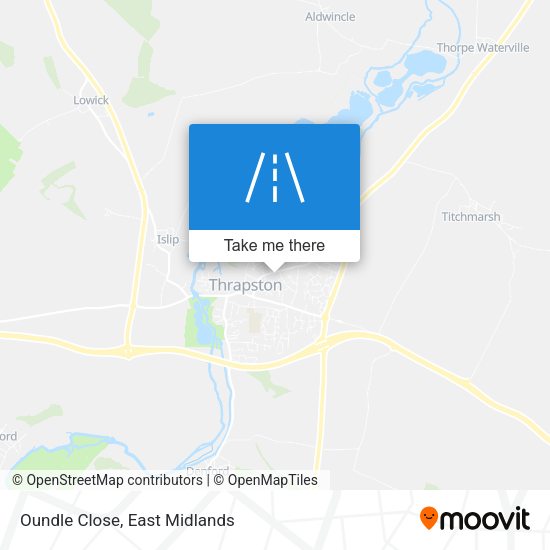 Oundle Close map