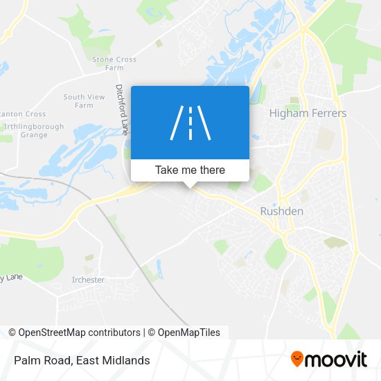 Palm Road map