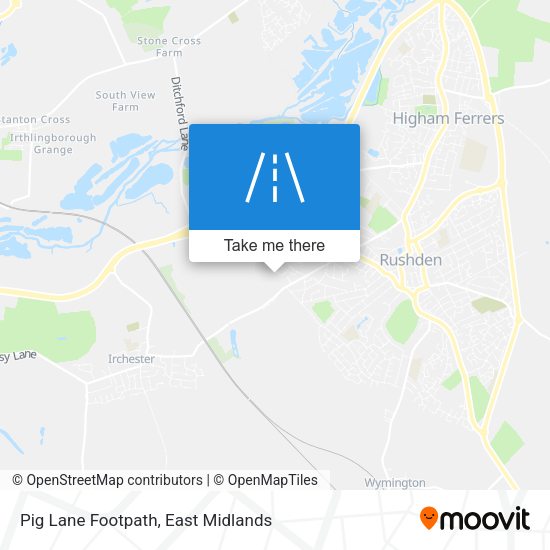 Pig Lane Footpath map