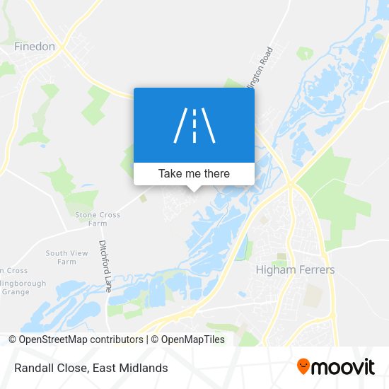 Randall Close map