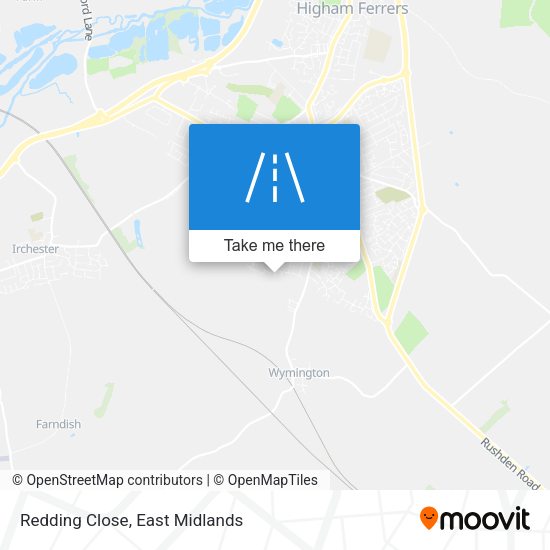Redding Close map