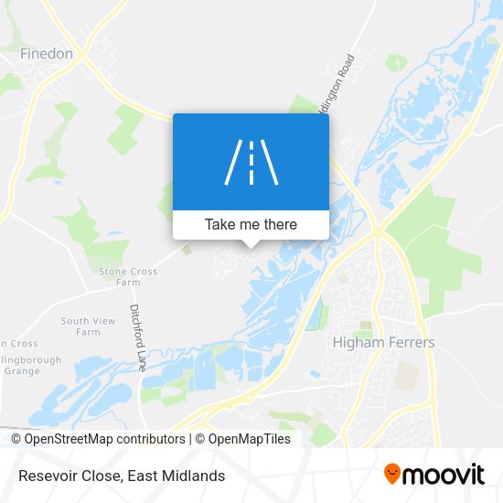 Resevoir Close map